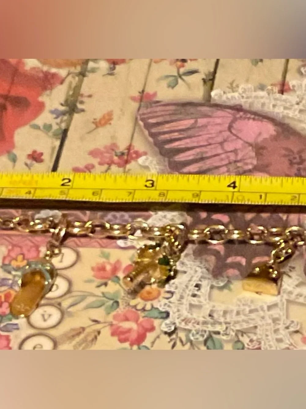 Kate Spade Detachable Charm Bracelet Gold Y2K Mom Big Apple Coffee Couquette